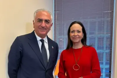 Venezuela muhalefet lideri Machado, Rıza Pehlevi ile görüştü