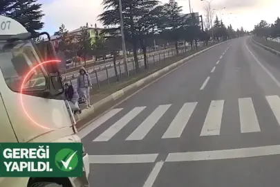 Yaya geçidinde faciqanın eşiğinden dönüldü! Kamyon sürücüsüne gereği yapıldı!