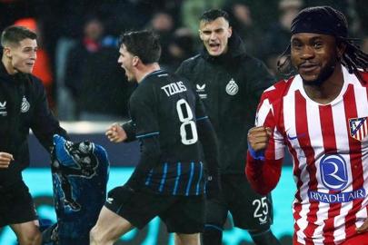 6 gollü maç nefesleri kesti! Club Brugge - Atletico Madrid maçı sonucu: 3-3
