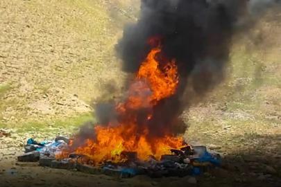 Afganistan'da 10 uyuşturucu laboratuvarı imha edildi