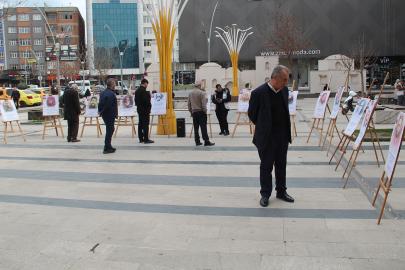 Batman'da İslam şehitleri resim sergisi açıldı