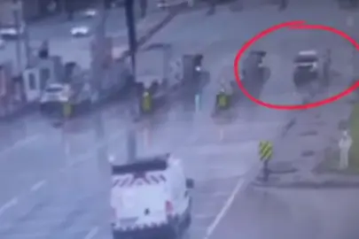 Bursa Kuzey Gişeleri’nde tehlikeli manevra!