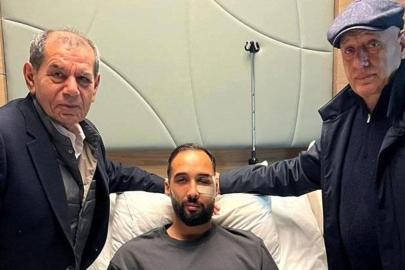 Galatasaray Başkanı Dursun Özbek'ten İsa Doğan'a hastanede ziyaret