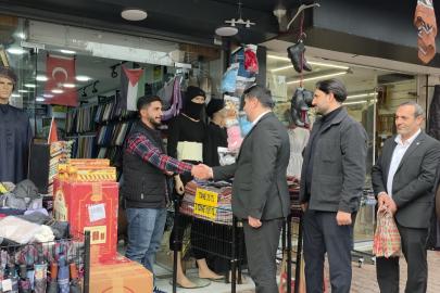 HÜDA PAR Antalya İl Başkanlığından esnafa "Beraat" ziyareti