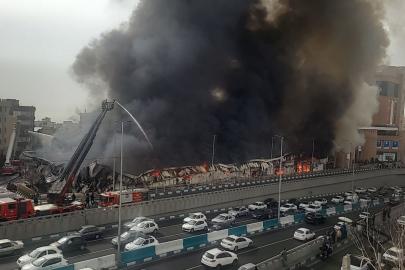 İran'da çarşıdan alevler yükseldi: 200 dükkân küle döndü