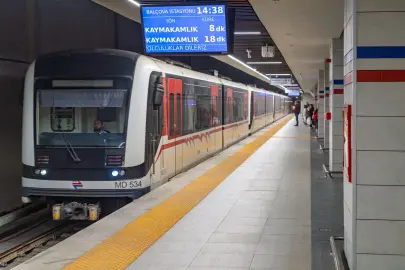 İzmir'de o hatta metro seferleri normale döndü