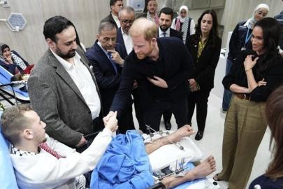 Prens Harry ve eşi Meghan Ürdün'de Gazzeli yaralıları ziyaret etti