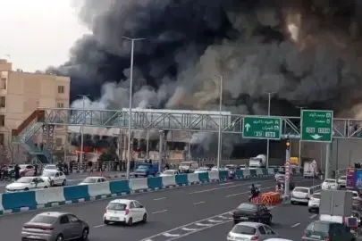 Tahran’da kapalı semt pazarında yangın