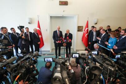 TBMM Başkanı Kurtulmuş'tan Bahçeli'ye ziyaret