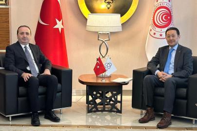 Ticaret Bakan Yardımcısı Tuzcu, CICA Genel Sekreteri Sarıbay ile görüştü