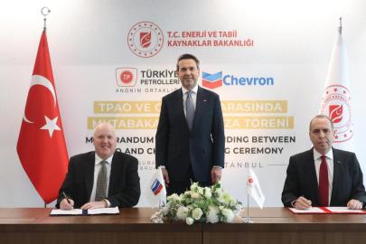 TPAO ile Chevron arasında doğal gaz ve enerji alanlarında mutabakat zaptı imzalandı