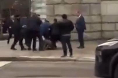 Washington’da Aliyev'e protestoya sert müdahale
