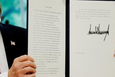 ABD'de bir ilk: Dolarda Trump imzası