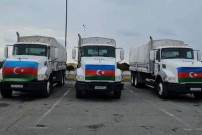 Azerbaycan'dan İran'a ikinci yardım tırı