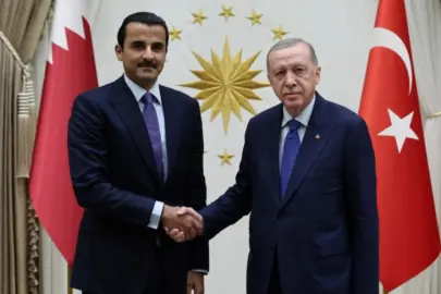 Cumhurbaşkanı Erdoğan ile Katar Emiri Al Sani ile görüştü