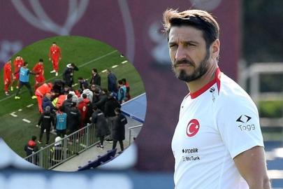 Egemen Korkmaz yere yığıldı! Hırvatistan-Türkiye maçında korkunç olay