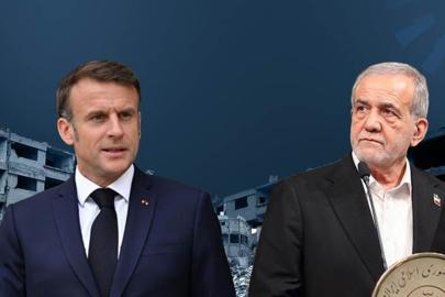 İran Cumhurbaşkanı Pezeşkiyan ve Macron görüştü