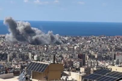 İsrail'den Beyrut’ta Dahiye bölgesine hava saldırıları