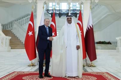 Katar Emiri Al Sani'den Cumhurbaşkanı Erdoğan'a teşekkür