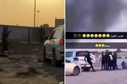 Kuveyt'te düşen ABD uçağının pilotuna Kuveytliler meydan dayağı attı