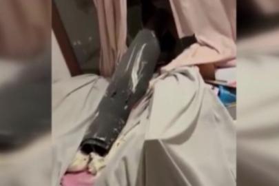 Kuveyt’te engellenen füzenin enkazı eve düştü