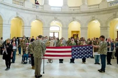 ABD Kongresi’nde savaş karşıtı protesto