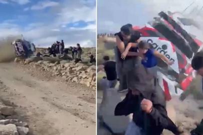 Arjantin'de takla atan ralli aracı seyircilerin arasına daldı: 1 ölü, 3 yaralı
