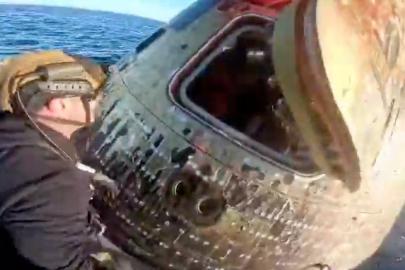 Artemis II'den Dünya'ya dönüş anı: Tarihin en uzak yolculuğu tamamlandı