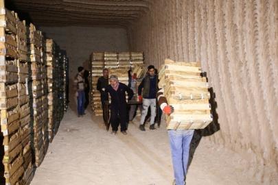 Kapadokya'daki doğal mağaralarda 'yatak limon' depolanıyor