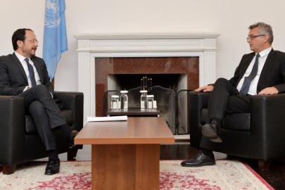 KKTC lideri Tufan Erhürman ile GKRY lideri Nikos Hristodulidis bir araya geldi