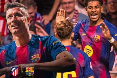 (ÖZET) Lewandowski'den şampiyonluk golü! Müthiş geri dönüş... Atletico Madrid - Barcelona maç sonucu 1-2