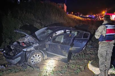 Batman'da şarampole yuvarlanan otomobilde 4 yaralı