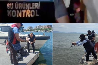 İzmir'de yasa dışı avlanan 7 ton su ürününe el konuldu