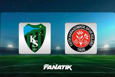 Kocaelispor - Fatih Karagümrük maçı Canlı Anlatım - Süper Lig Kocaeli Karagümrük Maç Skoru ve İstatistikleri (Küme düşme hattı)
