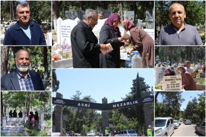 Mezarlıklarda arefe günü yoğunluğu
