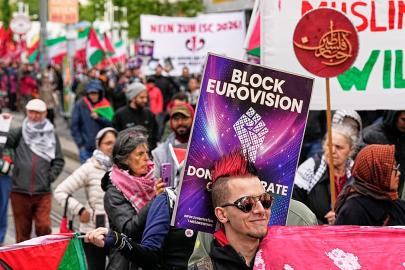 Viyana'daki Eurovision finaline İsrail protestoları damga vurdu