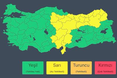 AFAD’dan 16 il için kuvvetli yağış uyarısı