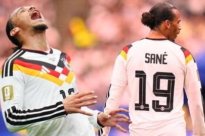 Almanya gövde gösterisi yaptı, Leroy Sane'nin kaçırdığı gol gündem oldu