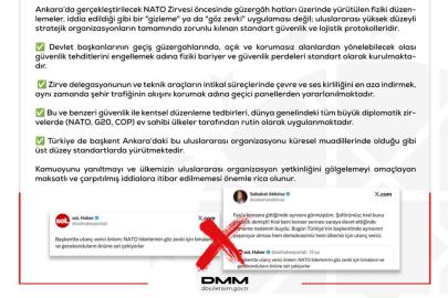 DMM: "NATO Zirvesi için binaların önüne set çekiliyor" iddiası gerçeği yansıtmıyor