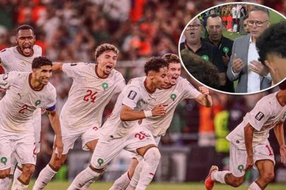 Fas, penaltılarla Hollanda'yı eledi! Maça damga vuran görüntü | Hollanda - Fas maç sonucu: 1 (2)-(3) 1