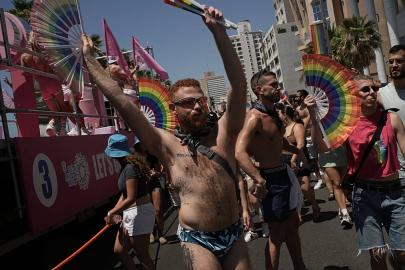 Tel Aviv'de 7 Ekim'den beri ilk Onur Yürüyüşü düzenlendi
