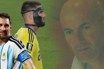 Zidane'ın Messi'den 3 gol yiyen oğluna attığı bakış gündem oldu! Kameralara yakalandı