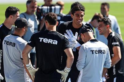Beşiktaş'ta kaptan Orkun Kökçü ve yeni transfer Doğan Alemdar, antrenmana katıldı