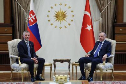 Cumhurbaşkanı Erdoğan, Slovakya Cumhurbaşkanı Pellegrini ile görüştü