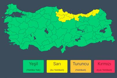 İçişleri Bakanlığı'ndan 8 il için kuvvetli yağış uyarısı