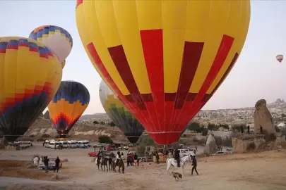 Kapadokya rekoru sürdürüyor! 6 ayda 308 bin kişi sıcak hava balonuyla uçtu