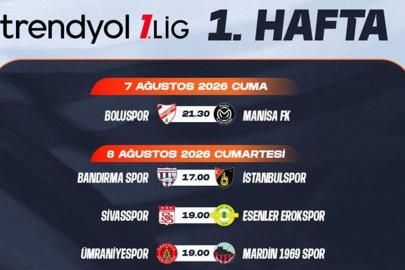 Trendyol 1. Lig'de 2025-26 sezonu ilk hafta maç programı açıklandı