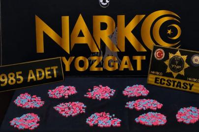 Yozgat'ta 985 sentetik ecza hap ele geçirildi