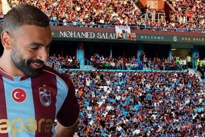 CANLI| Trabzonspor'un yıldızı Mohammed Salah'a görkemli karşılama! Taraftarlar stadyumu doldurdu