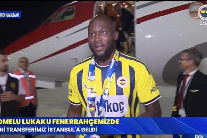 Fenerbahçe'nin yeni transfer Romelu Lukaku, İstanbul'a geldi! İşte ilk açıklaması...